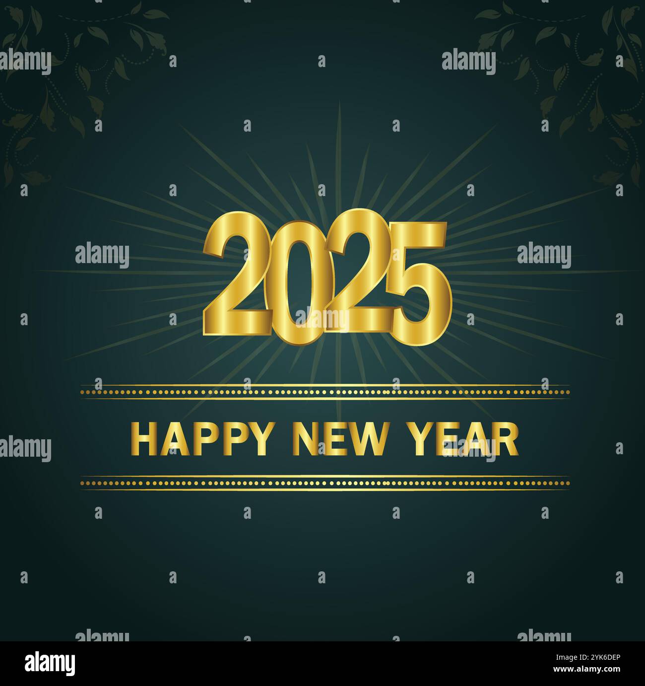 2025 Happy New Year Stock Vektor