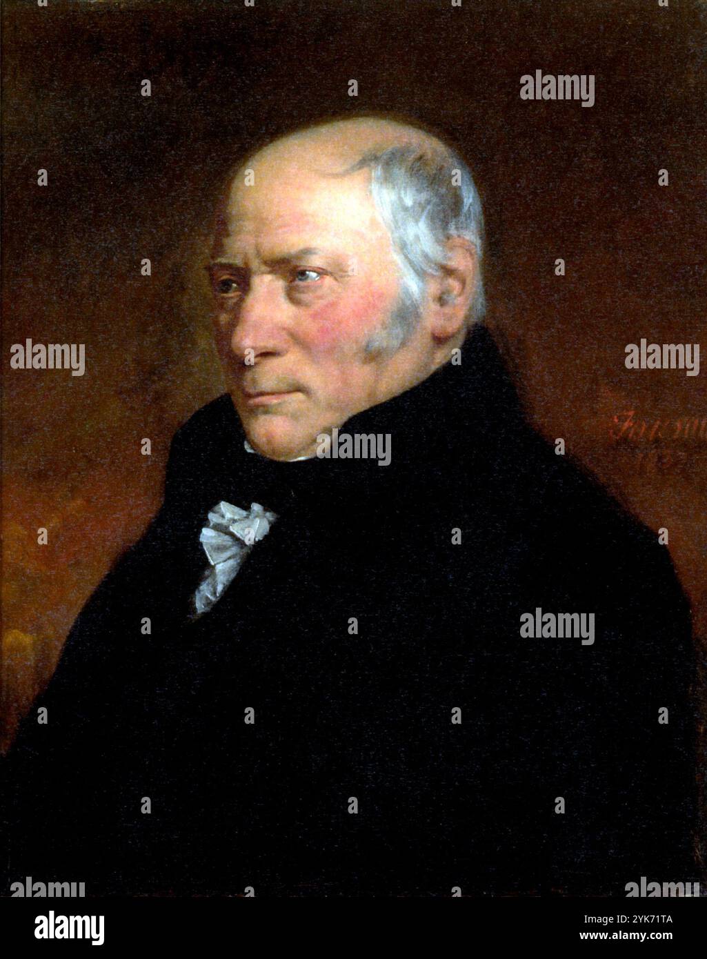 William „Strata“ Smith (* 23. März 1769 – 28. August 1839) war ein englischer Geologe, der die erste detaillierte, landesweite geologische Karte eines Landes schuf.[1] als seine Karte zum ersten Mal veröffentlicht wurde, wurde er von der wissenschaftlichen Gemeinschaft übersehen; seine relativ bescheidene Ausbildung und familiäre Verbindungen hinderten ihn daran, sich leicht in die gelernte Gesellschaft zu mischen. Finanziell ruiniert, verbrachte Smith Zeit im Schuldnergefängnis. Erst spät in seinem Leben erhielt Smith Anerkennung für seine Leistungen und wurde als Vater der englischen Geologie bekannt. Stockfoto