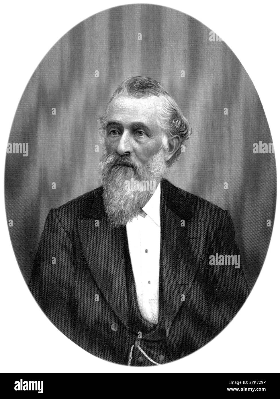 Lorenzo Snow (1814–1901) amerikanischer religiöser Führer, fünfter Präsident der Kirche Jesu Christi der Heiligen der Letzten Tage Stockfoto