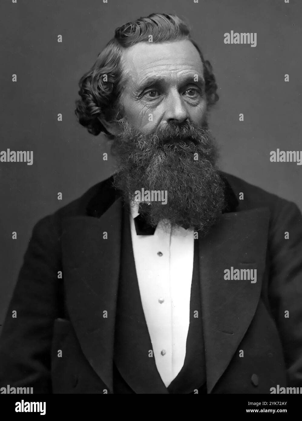 Lorenzo Snow (1814–1901) amerikanischer religiöser Führer, fünfter Präsident der Kirche Jesu Christi der Heiligen der Letzten Tage Stockfoto