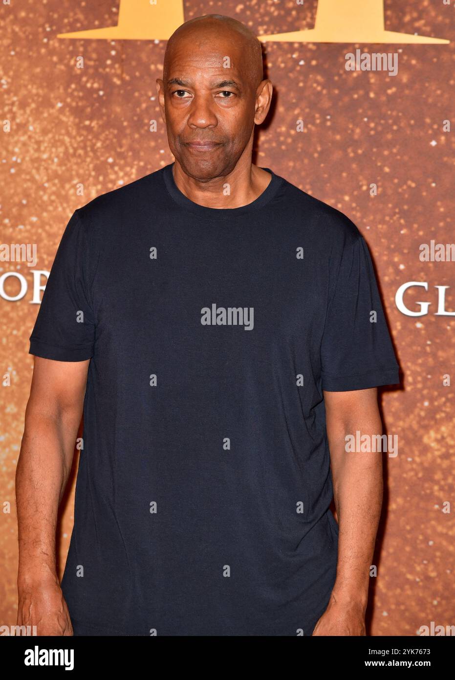 Connie Nielsen und Denzel Washington nehmen am 10. November 2024 an der Premiere von Gladiator II im Pathe Palace Teil Stockfoto