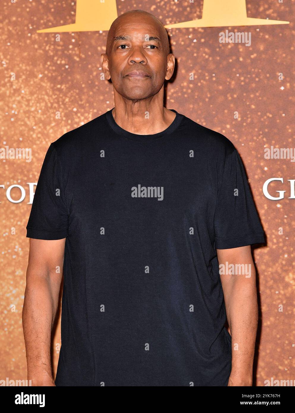 Connie Nielsen und Denzel Washington nehmen am 10. November 2024 an der Premiere von Gladiator II im Pathe Palace Teil Stockfoto