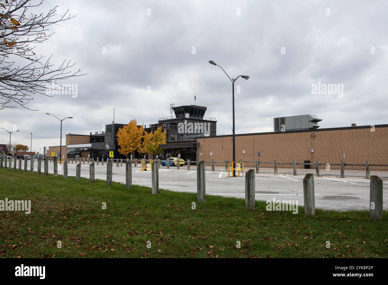 Flughafenterminal an der County Road in Windsor, Ontario, Kanada Stockfoto