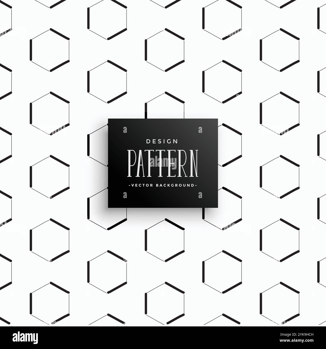 Geometrische hexagonalen Muster Hintergrund Stock Vektor