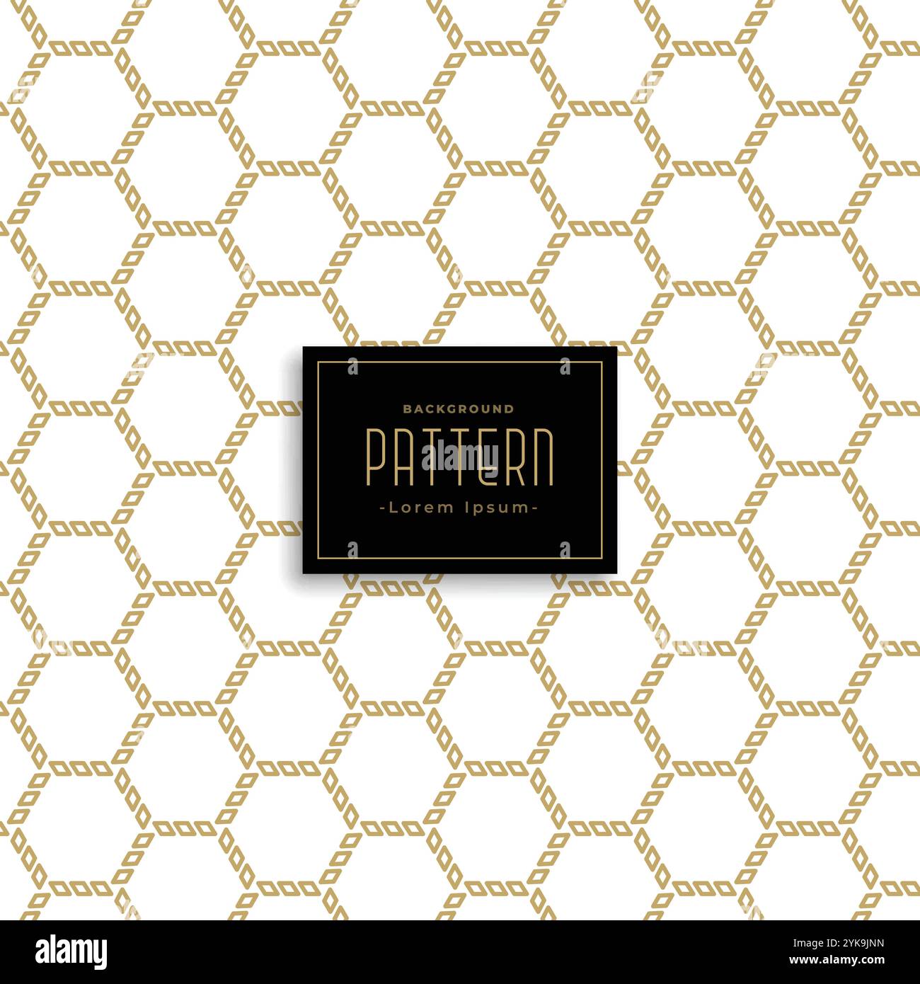 Geometrische sechseckige abstrakte Muster Hintergrund Stock Vektor