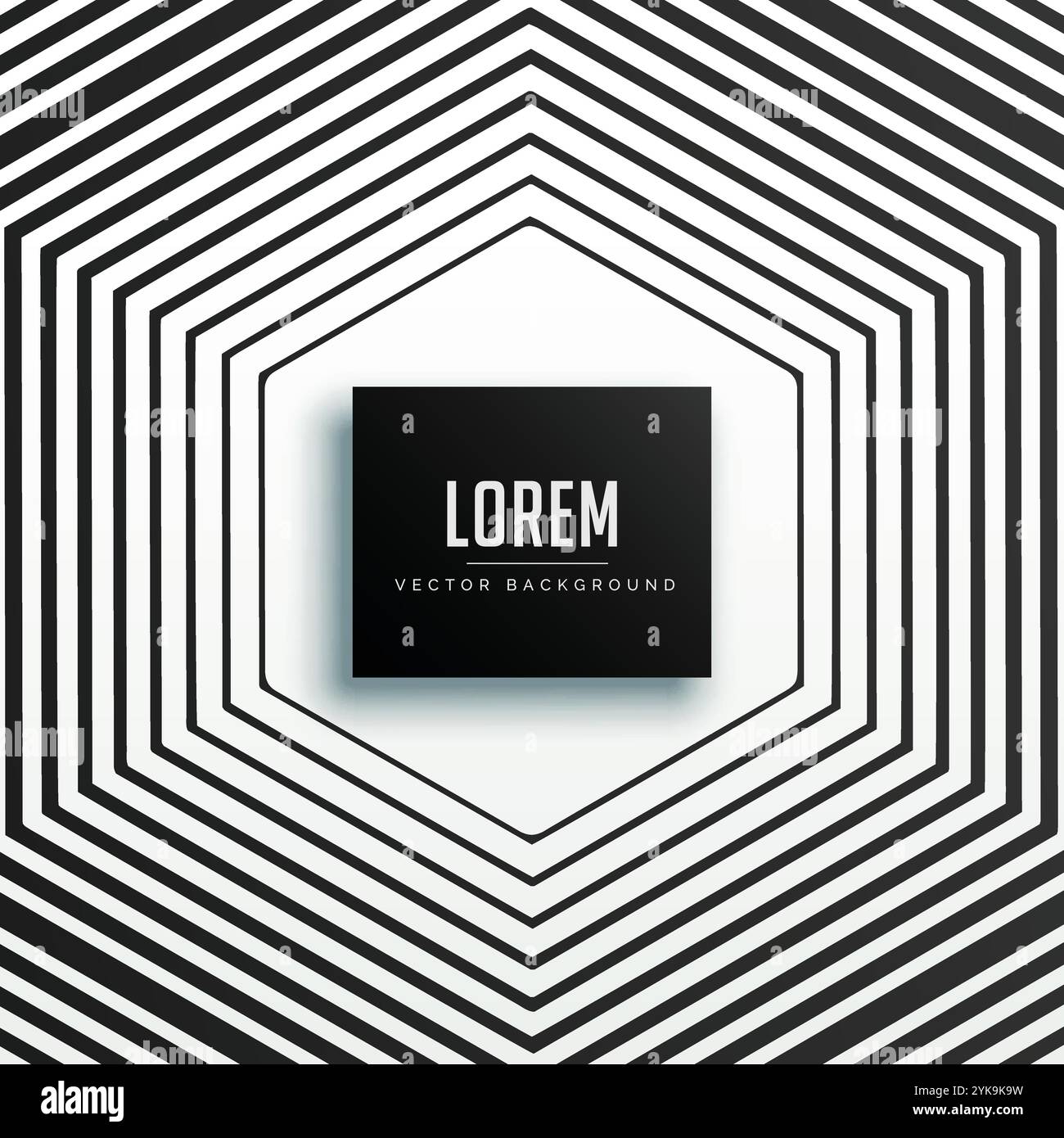 Sechseckige Linien Muster Hintergrund Vektor Design Illustration Stock Vektor