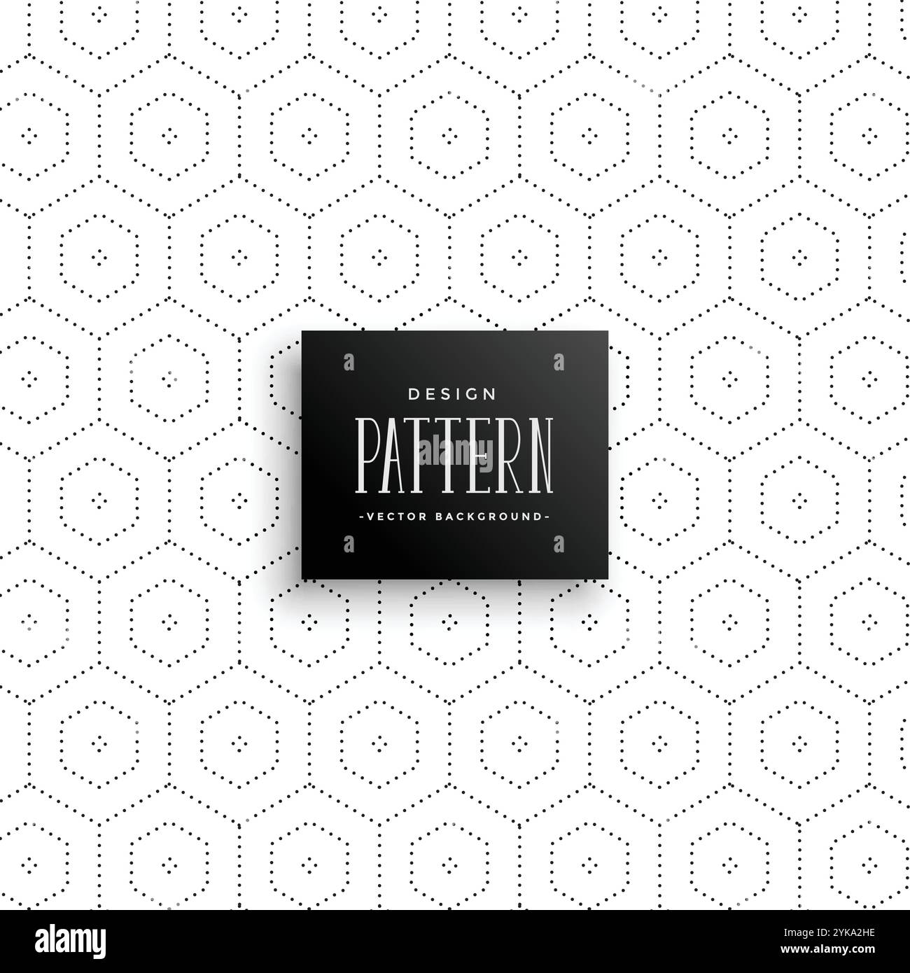 Subtile sechseckige dots Muster Hintergrund Stock Vektor