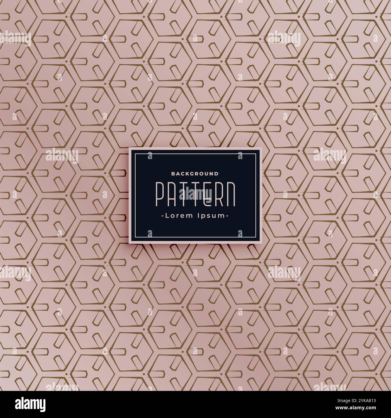 Moderne sechseckige abstrakte Muster Hintergrund Stock Vektor
