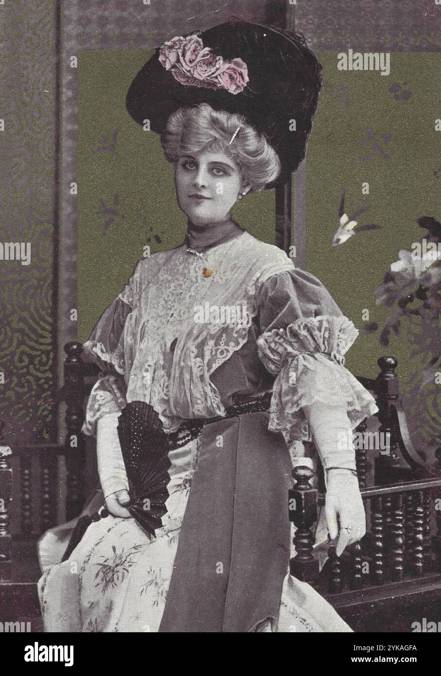 Frances Ross amerikanische Schauspielerin - ein Vintage-Theaterbild der amerikanischen Schauspielerin Frances Ross Stockfoto