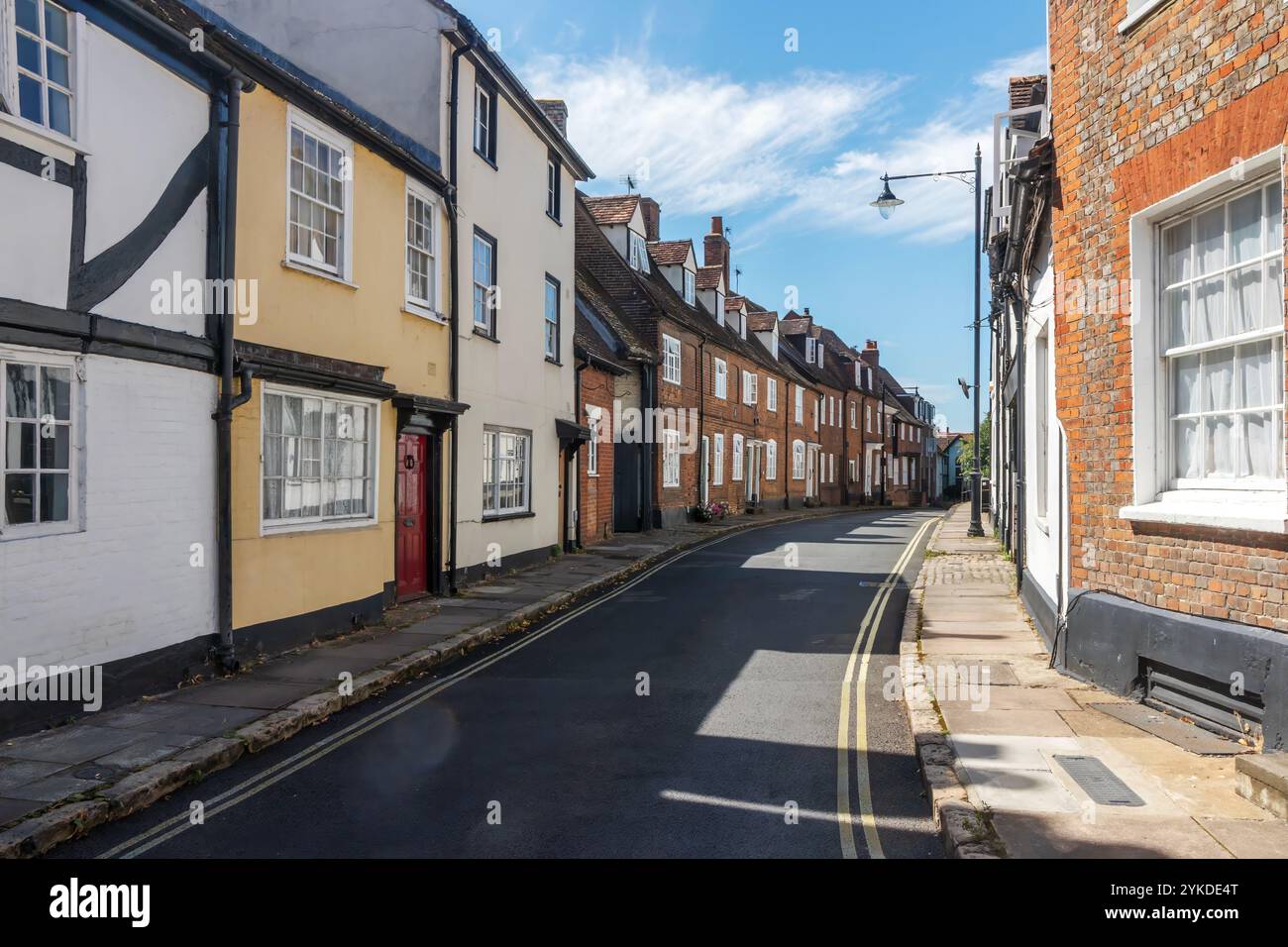 Castle Street in Old Aylesbury, Buckinghamshire, England, Großbritannien Stockfoto