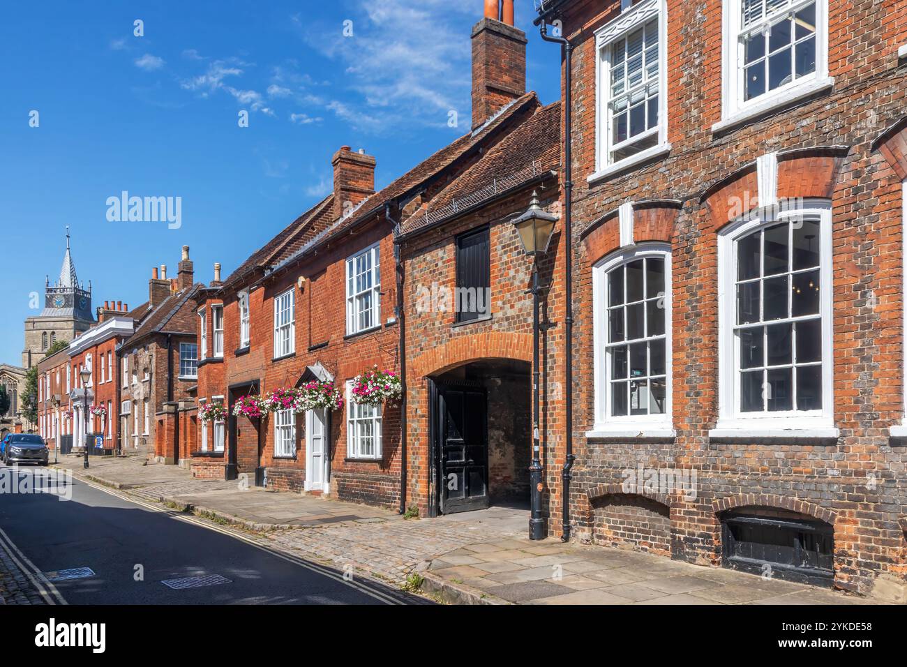 Church Street in Old Aylesbury, Buckinghamshire, England, Großbritannien Stockfoto