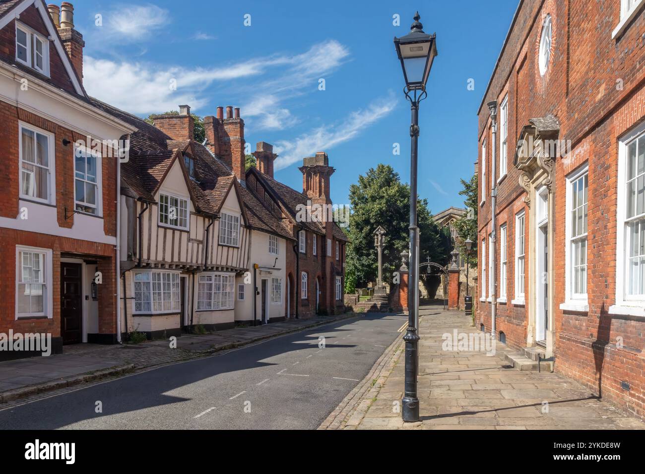 Church Street in Old Aylesbury, Buckinghamshire, England, Großbritannien Stockfoto