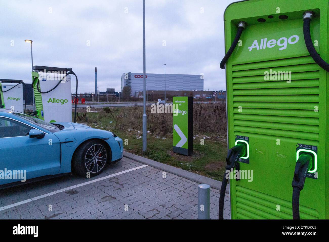 Allego Odense, Dänemark Stockfoto