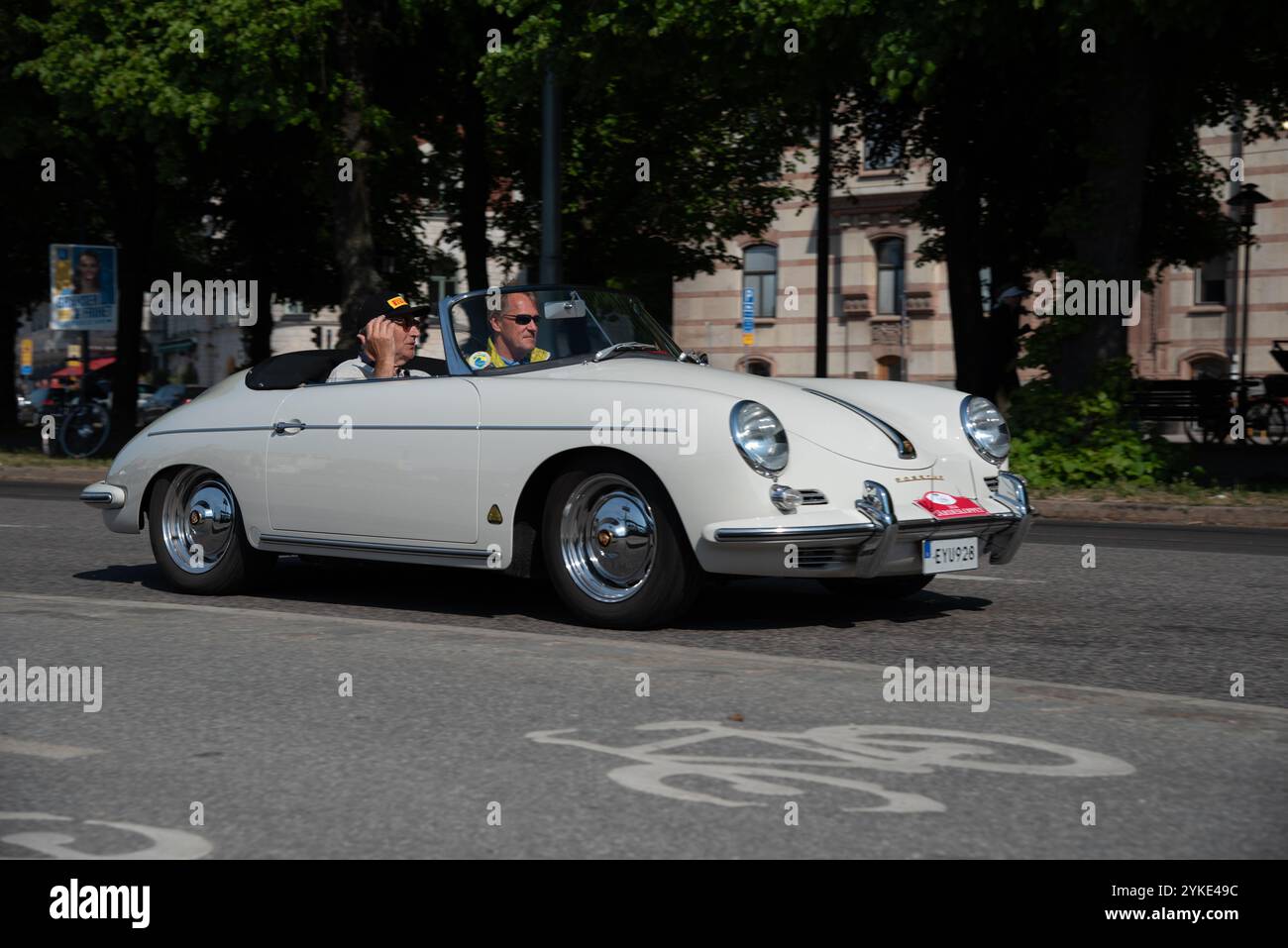 Porsche bei Classic Car trifft Gärdesloppet 2024 Stockholm Schweden Stockfoto