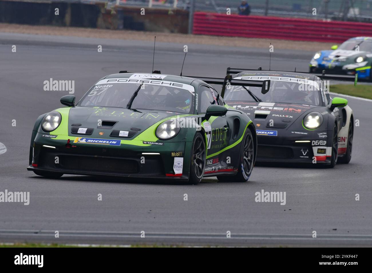 Aiden Neate, Eden Race Drive, Porsche 911 GT3 Cup, Porsche Carrera Cup Großbritannien 2024, eine einzige Marque-Serie, bei der alle Fahrer den Porsche 91 pilotieren Stockfoto