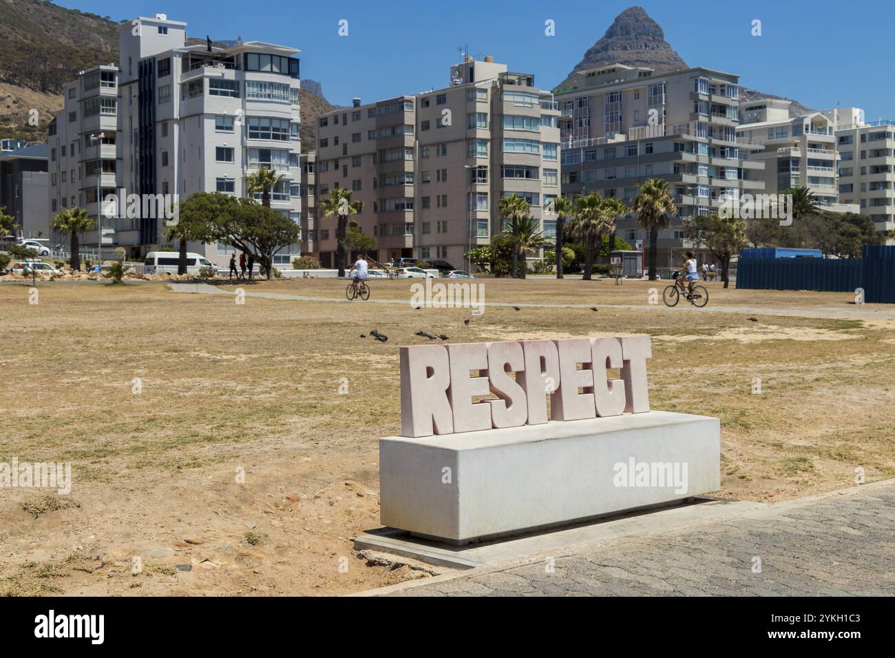 Respekt, Briefkopfgurt in Kapstadt, Kapstadt, Südafrika, Afrika Stockfoto