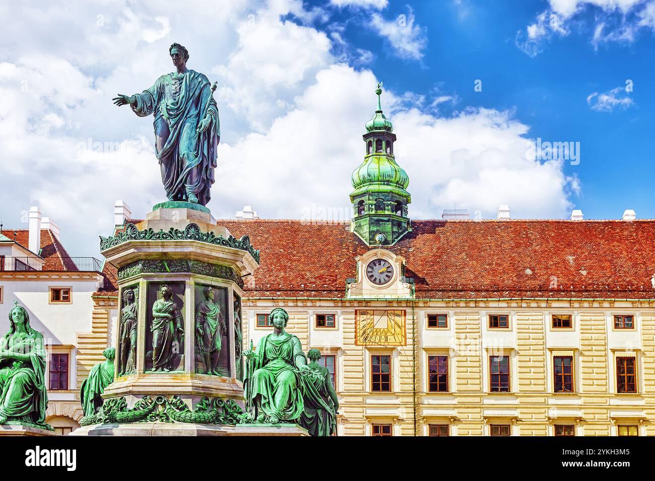 Denkmal für Kaiser Franz I. von Österreich Stockfoto