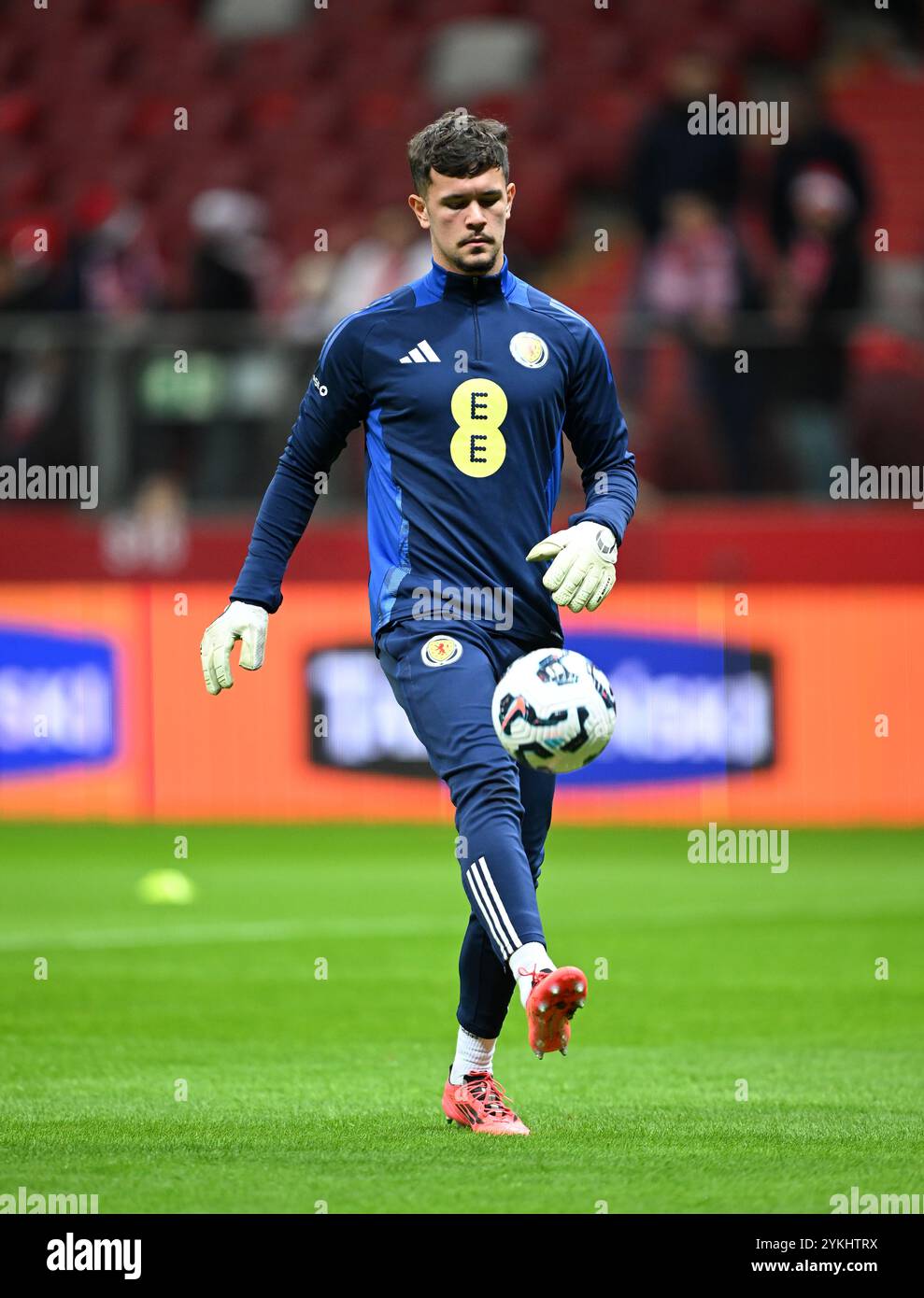 Während des Gruppenspiels der UEFA Nations League im PGE Narodowy Stadion in Warschau. Bilddatum: Montag, 18. November 2024. Stockfoto