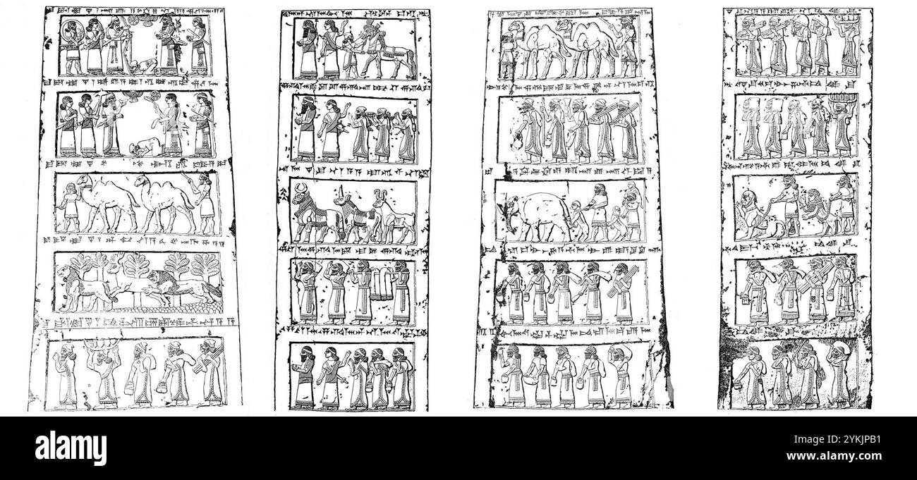 Schwarzer Obelisk, vier Gesichter. Stockfoto