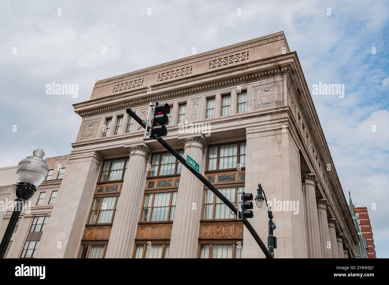 Chase Street in Downtown Baltimore, Maryland, USA Stockfoto