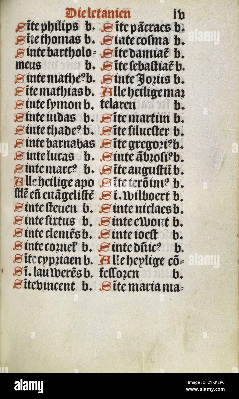 Stundenbuch Wolfgang Hopyl - kW 172 C 21 - 055r. Stockfoto