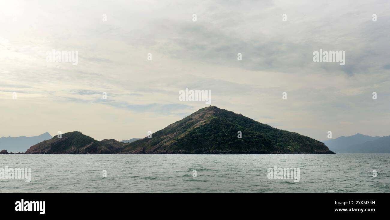 Blick auf Port Island in Mirs Bay, Hongkong. Stockfoto
