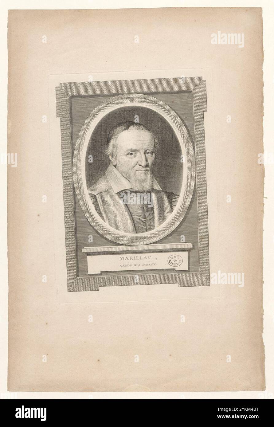 1633: Marillac, Garde des Sceaux. Stockfoto