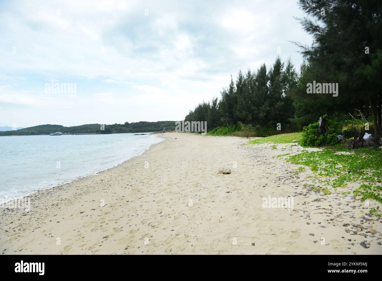 Der wunderschöne Strand auf der Insel Tung Ping Chau in Hongkong. Stockfoto