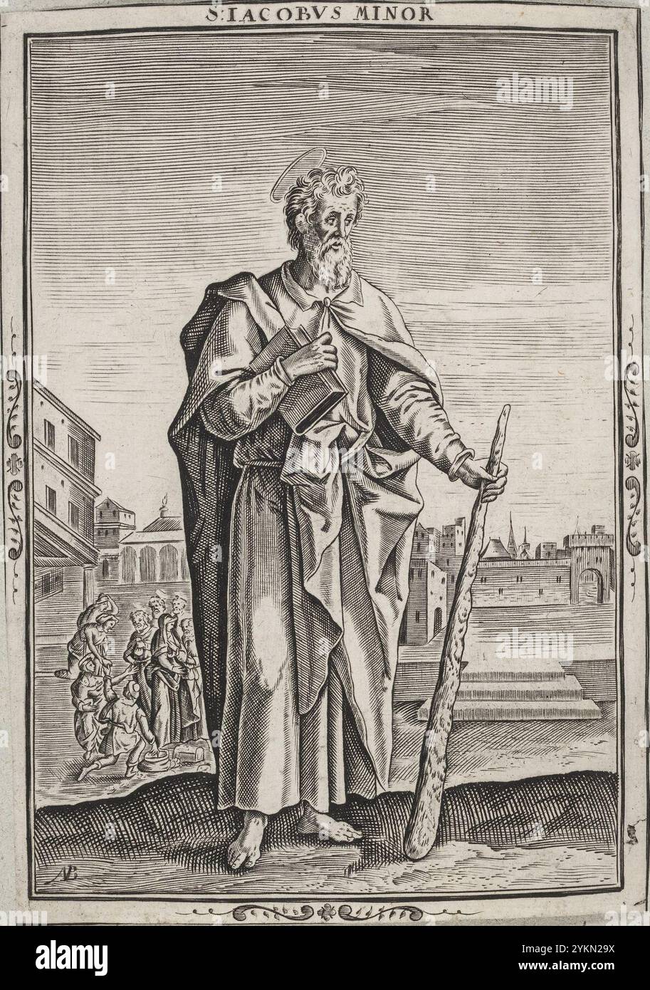 Nicolaes de Bruyn, Sankt Jakob den yngre, Stockfoto