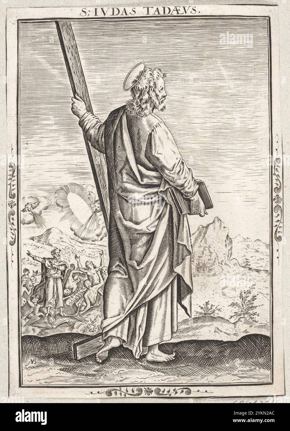 Nicolaes de Bruyn, Sankt Judas Taddæus, Stockfoto