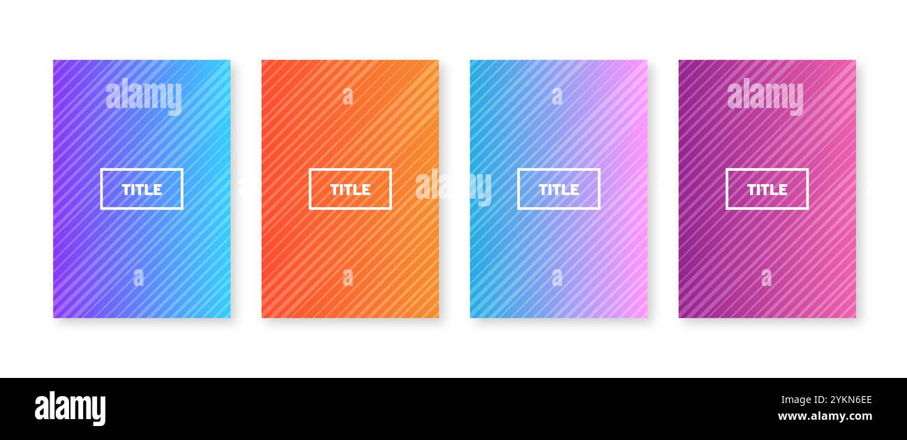 Trendige Minimal neue Cover Kollektion Stock Vektor