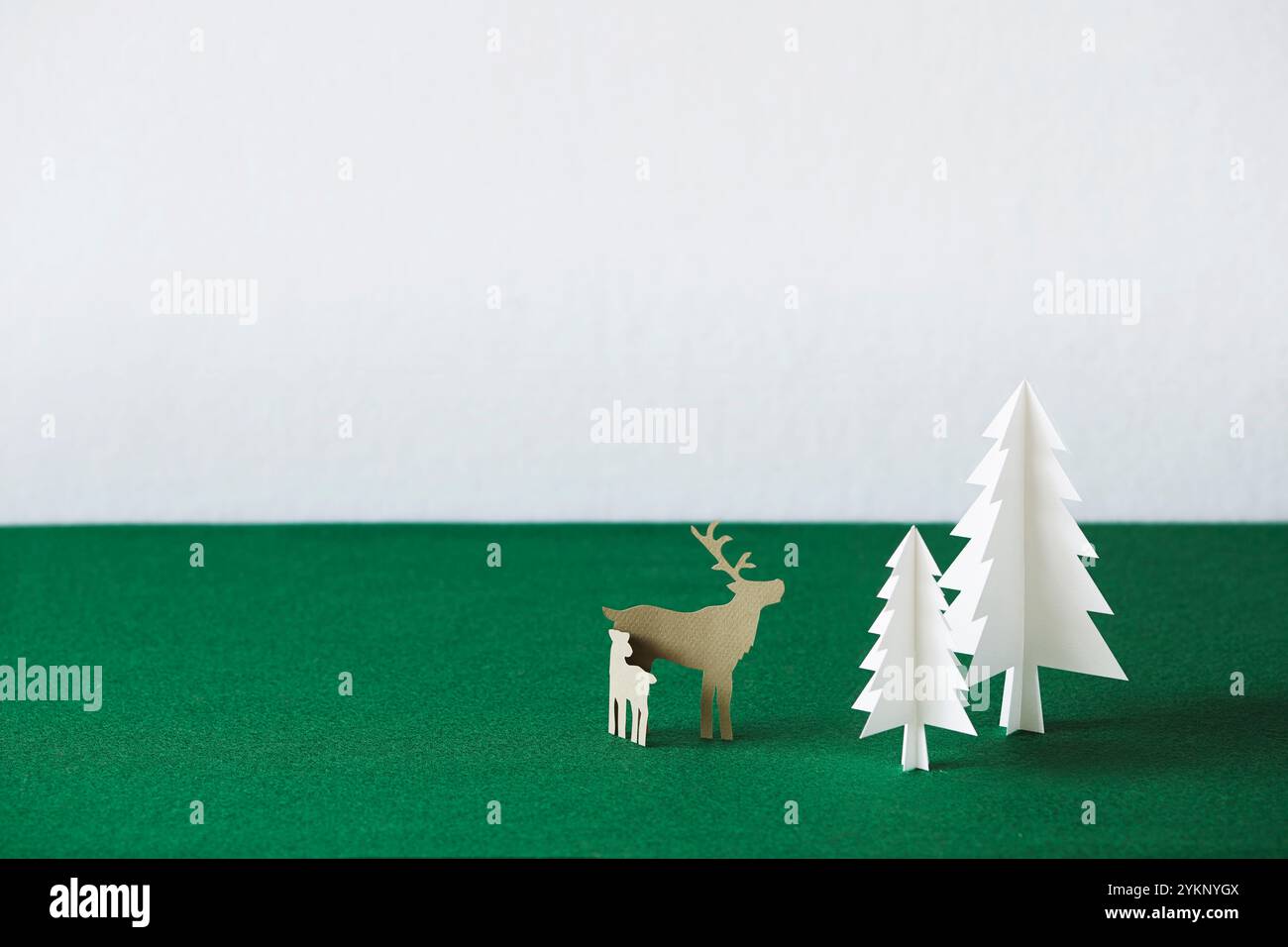 Tanne und Tiere Stockfoto