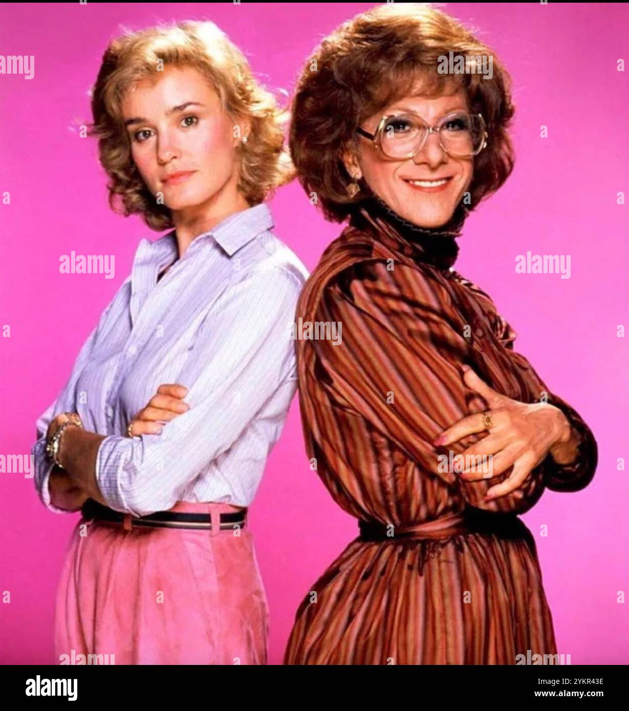 TOOTSIE 1982 Columbia Pictures Film mit Dustin Hoffman rechts als Michael Dorsey und Jessica lange als Julie Nichols Stockfoto