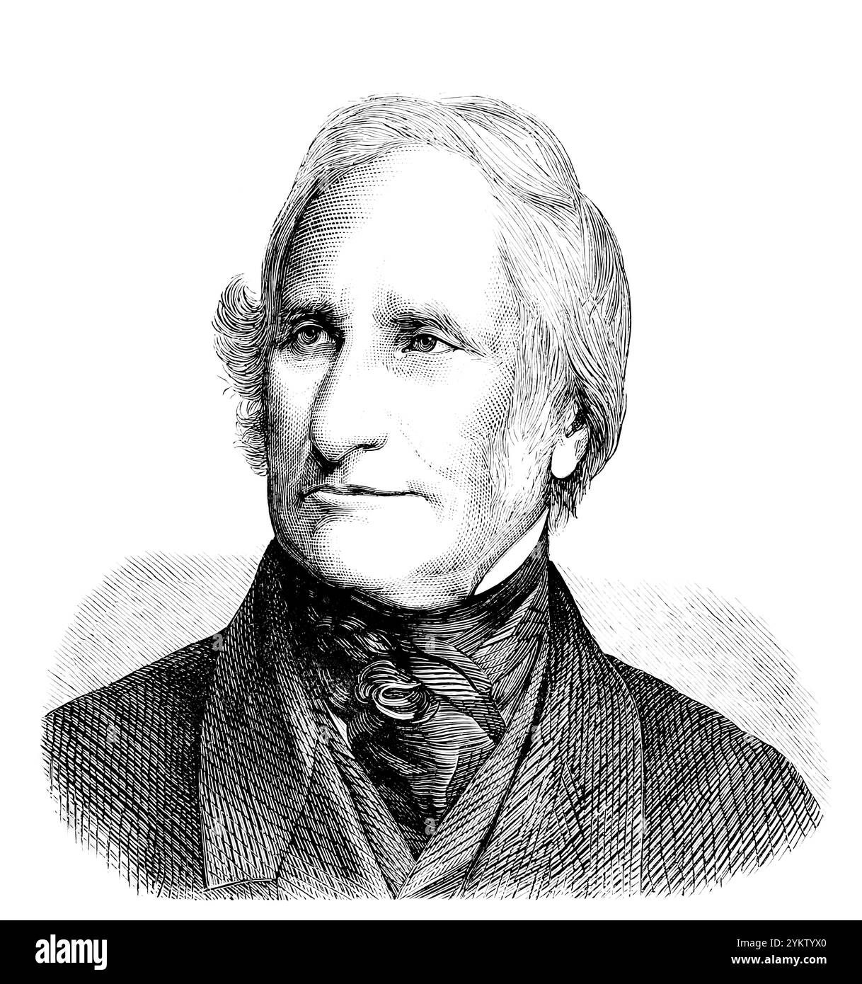 Sir Edward Sabine, 1788–1883, irischer Astronom, Geophysiker, Ornithologe, entdecker, Soldat und der 30. Präsident der Royal Society Stockfoto