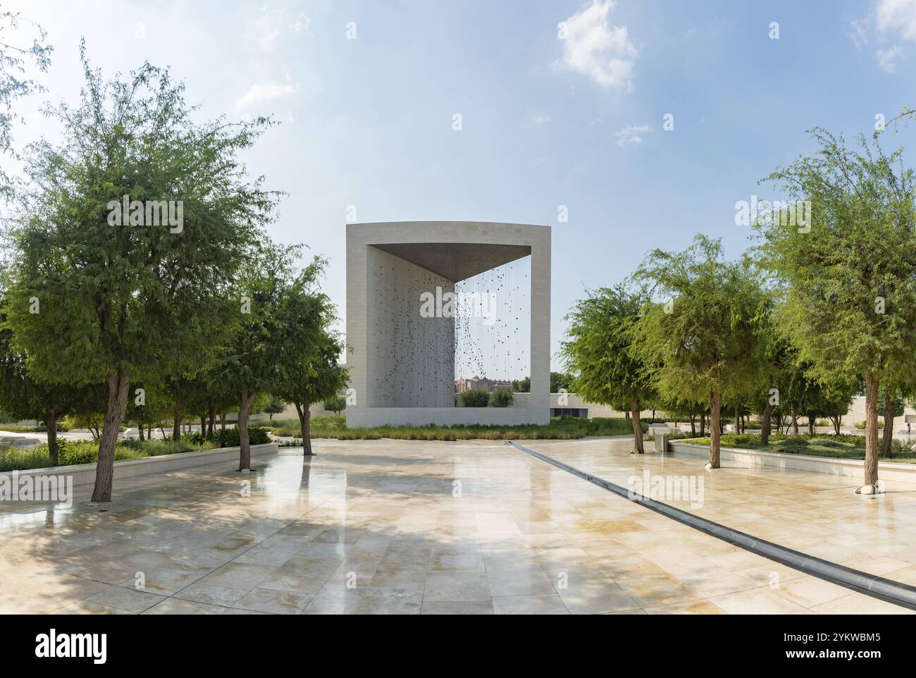 Ein Bild des Gründerdenkmals in Abu Dhabi Stockfoto