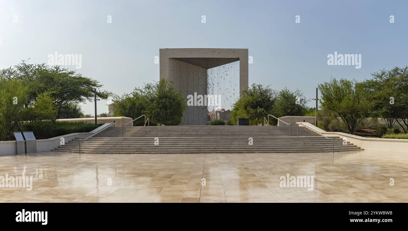Ein Bild des Gründerdenkmals in Abu Dhabi Stockfoto