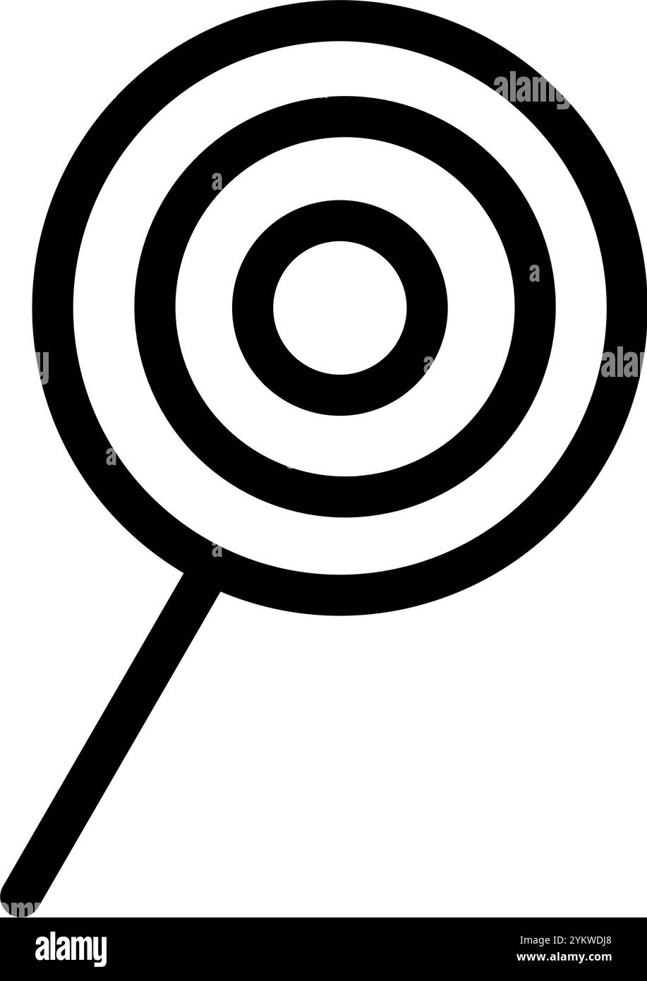 Symbol für süßen Lutscher – Fast Food Lutscher Stock Vektor