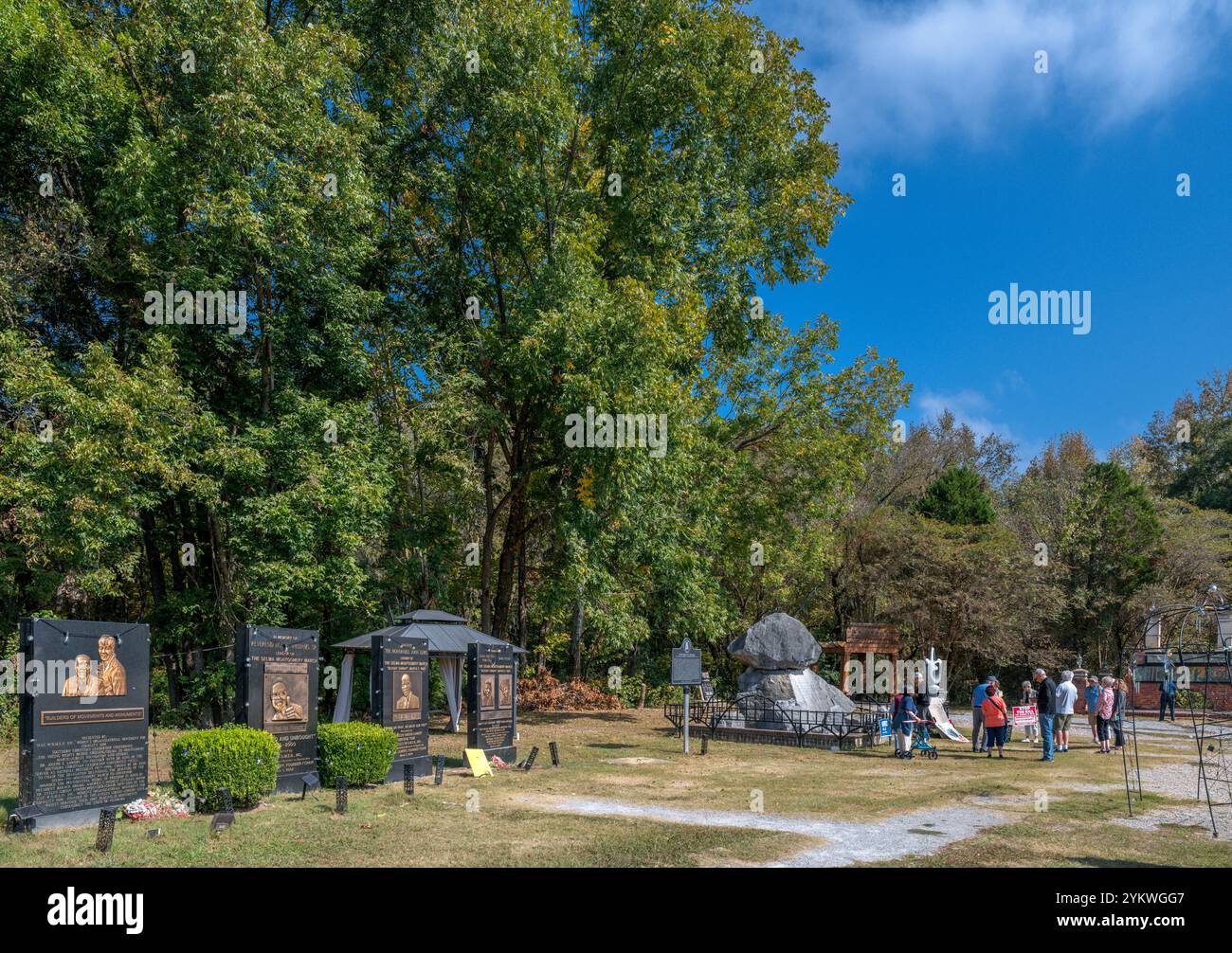 Civil Rights Memorial Park, Selma, Alabama. Gedenkstätten zu Ehren der Führer des Marsches "Bloody Sunday" am 7. März 1965 Stockfoto