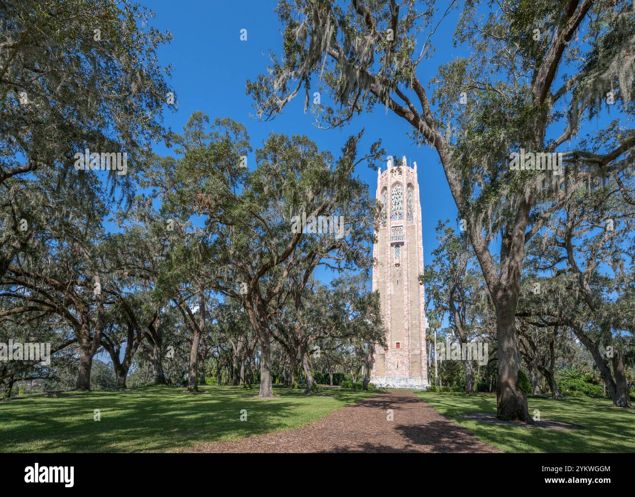 The Singing Tower at Bok Tower Gardens, Lake Wales, Central Florida, USA Stockfoto