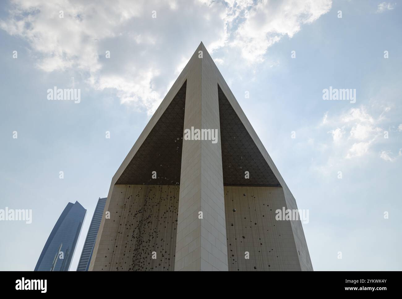 Ein Bild des Gründerdenkmals in Abu Dhabi Stockfoto
