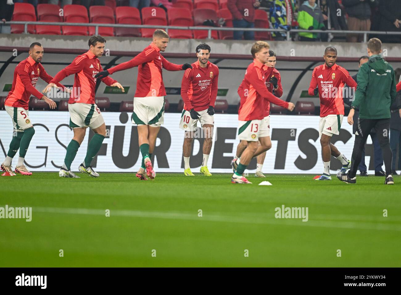 Während des UEFA Nations League-Spiels zwischen Ungarn und Deutschland am 19. November 2024 im Stadion Puskas Arena Park in Budapest, Ungarn Stockfoto