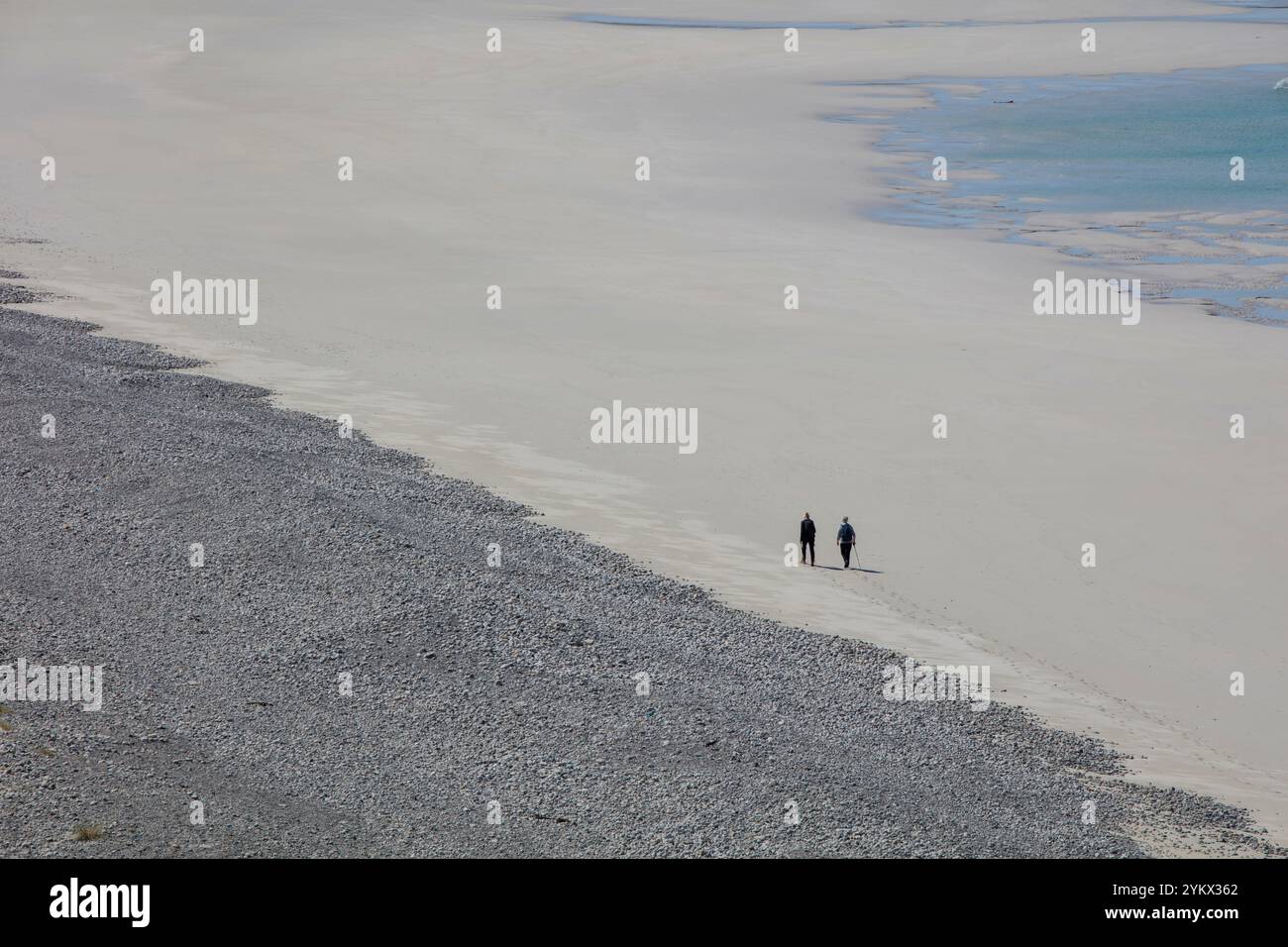 Traigh Eais: Der beste Atlantikstrand auf der Isle of Barra in den Äußeren Hebriden, Schottland. Stockfoto