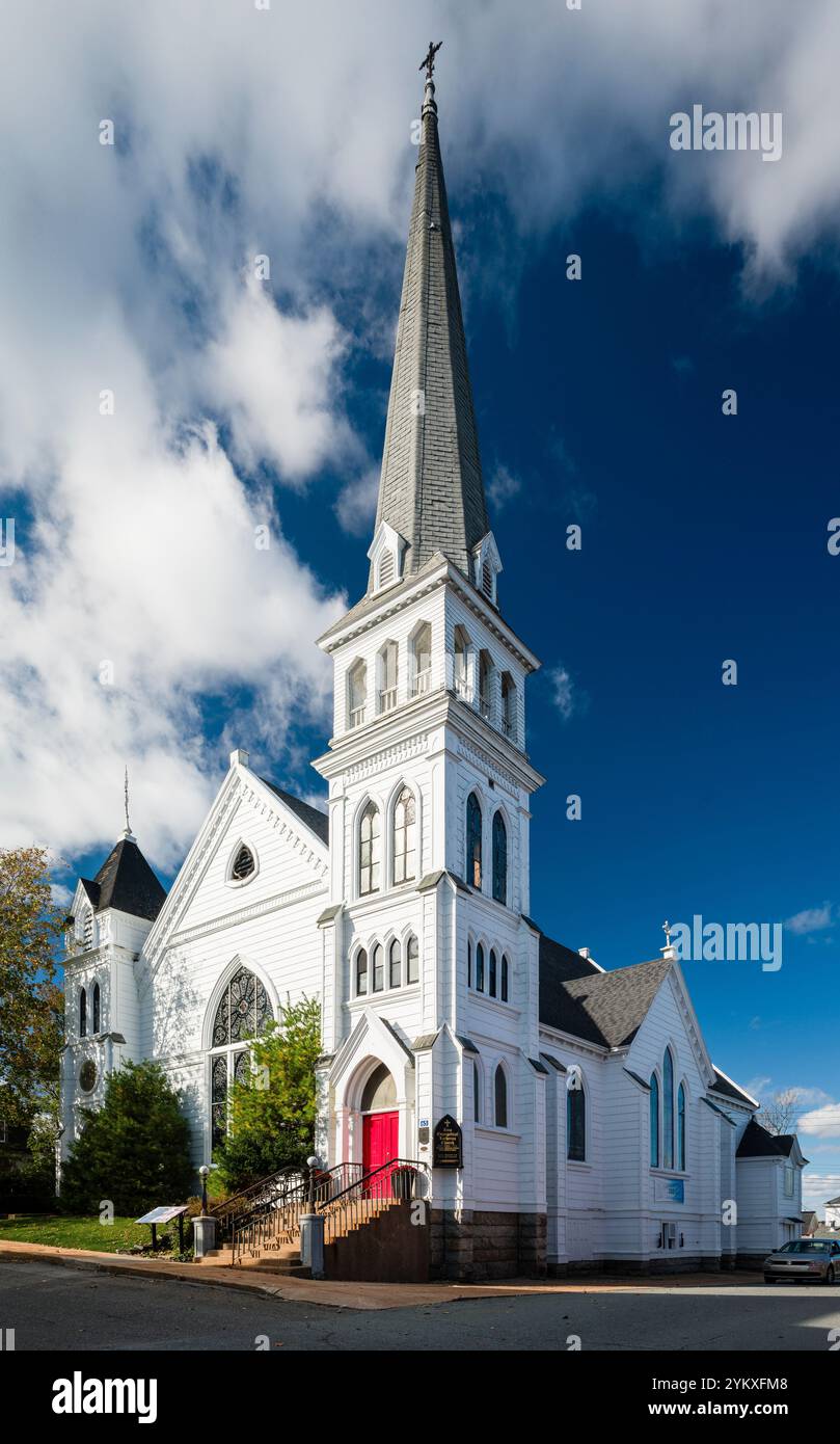 Zion Evangelisch-Lutherische Kirche   Lunenburg, Nova Scotia, CAN Stockfoto