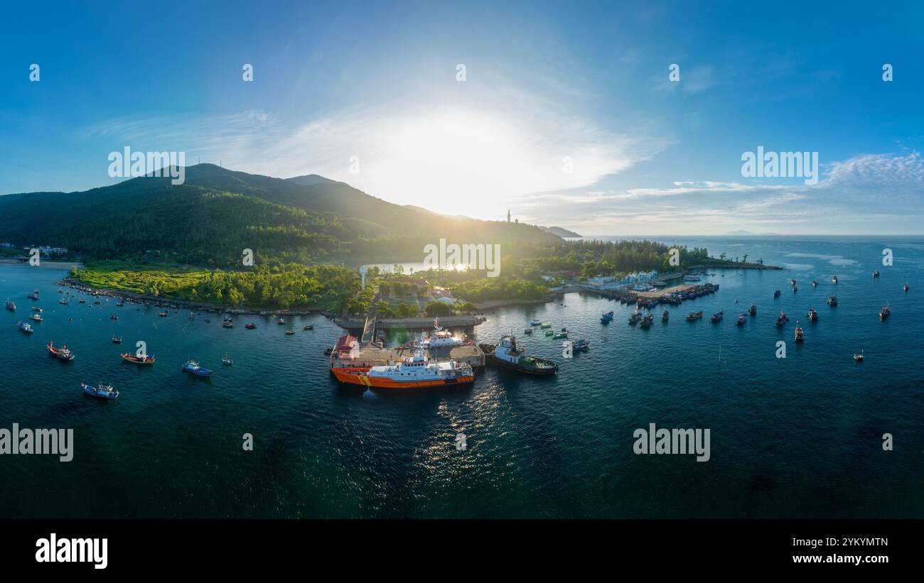 16. Juni 2023: Blick auf die Stadt da Nang am frühen Morgen Stockfoto