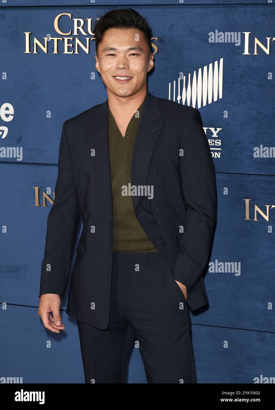 Los Angeles, USA. November 2024. John Harlan Kim kommt zu den grausamen Intentionen Los Angeles Premiere, die am Dienstag, den 19. November 2024, im Ebell Theatre in Los Angeles, KALIFORNIEN, stattfand. (Foto: Juan Pablo Rico/SIPA USA) Credit: SIPA USA/Alamy Live News Stockfoto