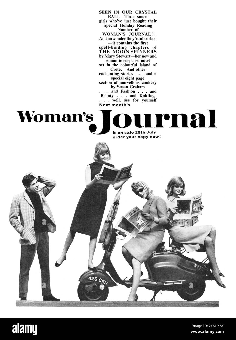 1962 britische Werbung für das Magazin Woman's Journal. Stockfoto