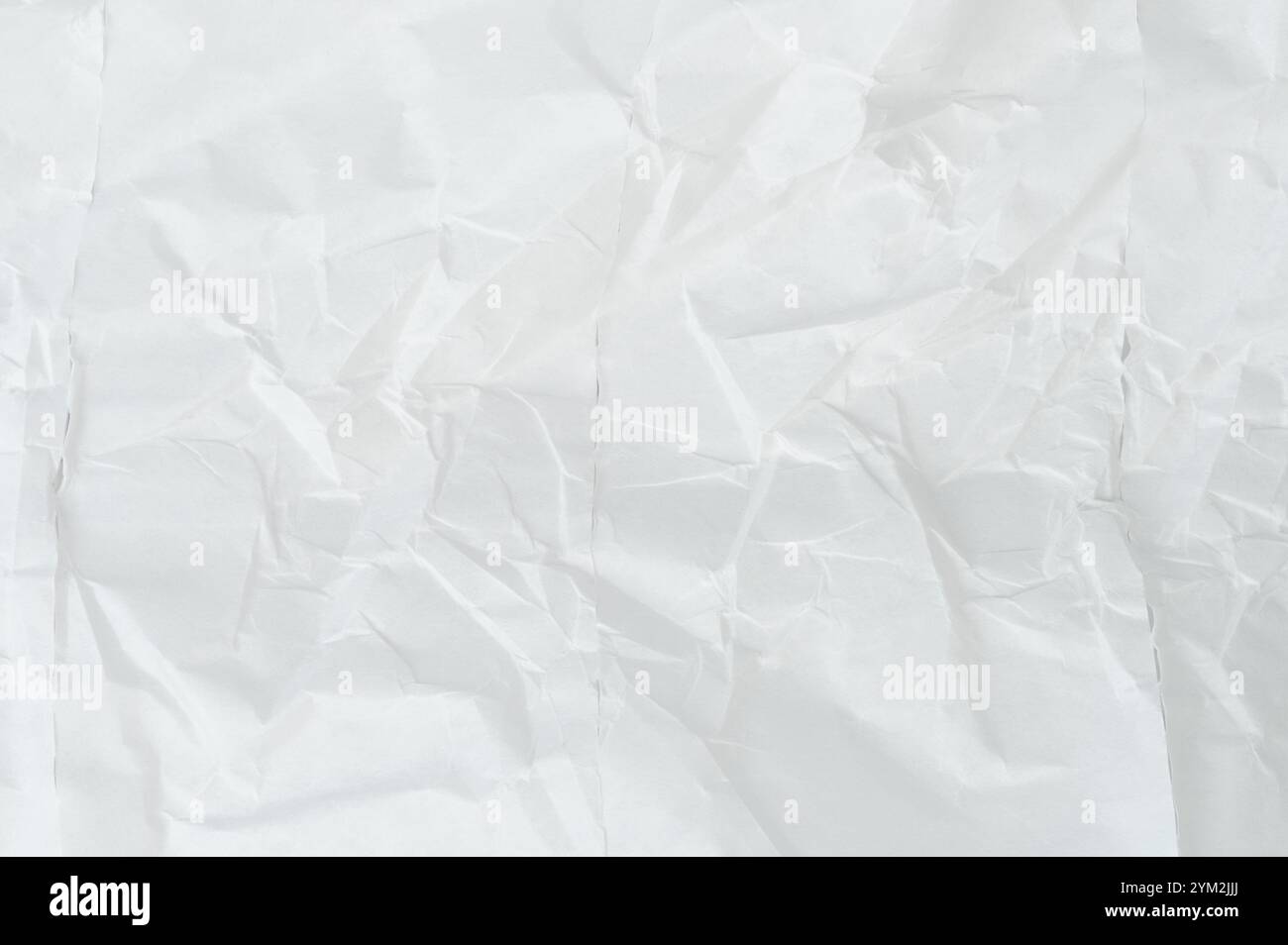 Hintergrundmakro mit weißer Papierstruktur in Nahansicht Stockfoto