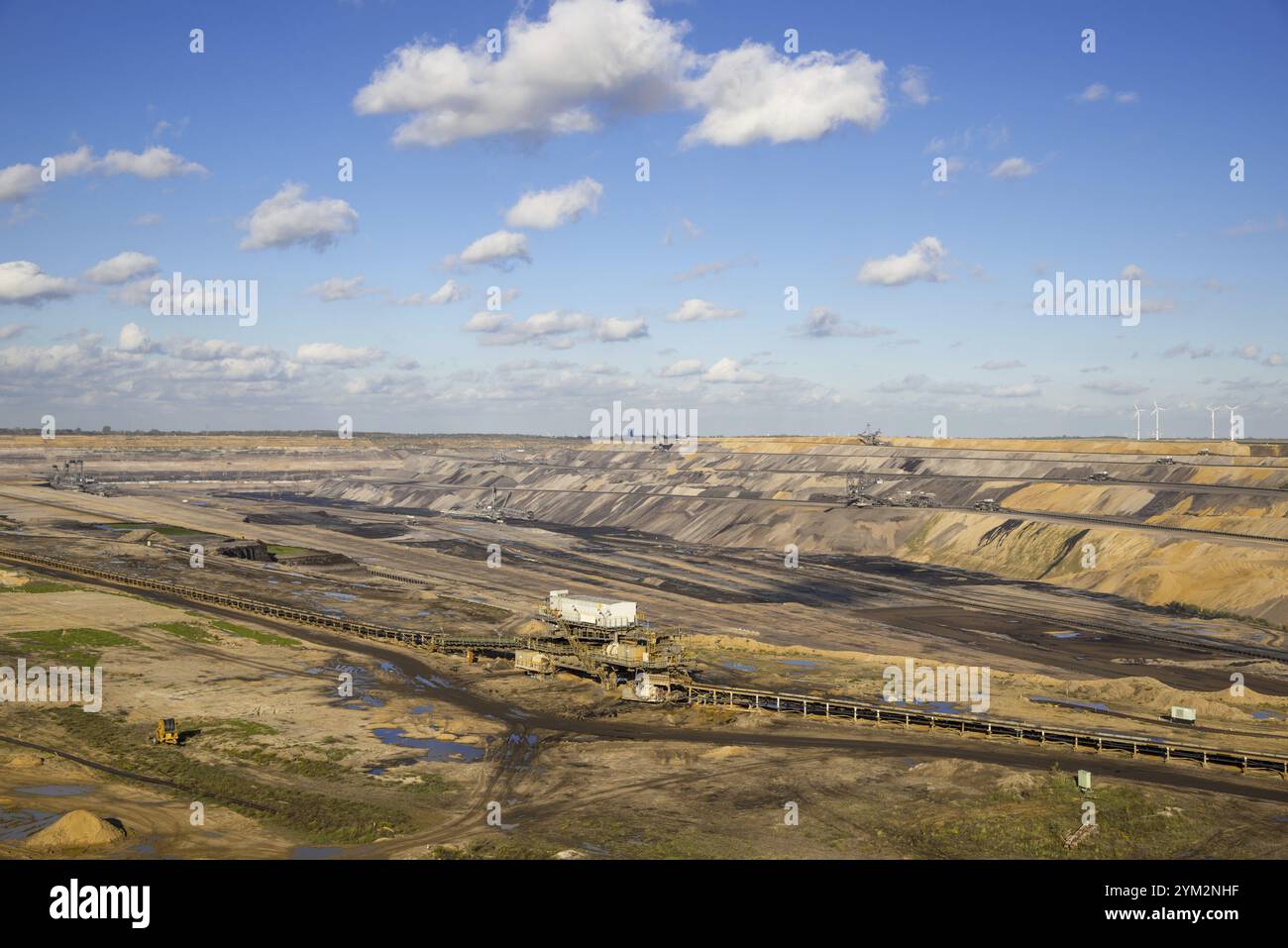 Braunkohlebergwerk Hambach, Landkreis Rhein-Erft, Nordrhein-Westfalen, Deutschland, Europa Stockfoto