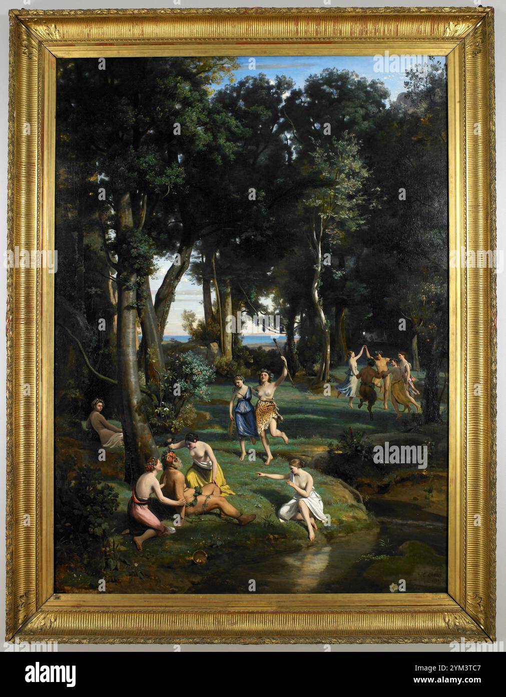 Silenus. Jean-Baptiste-Camille Corot. 1838. Stockfoto