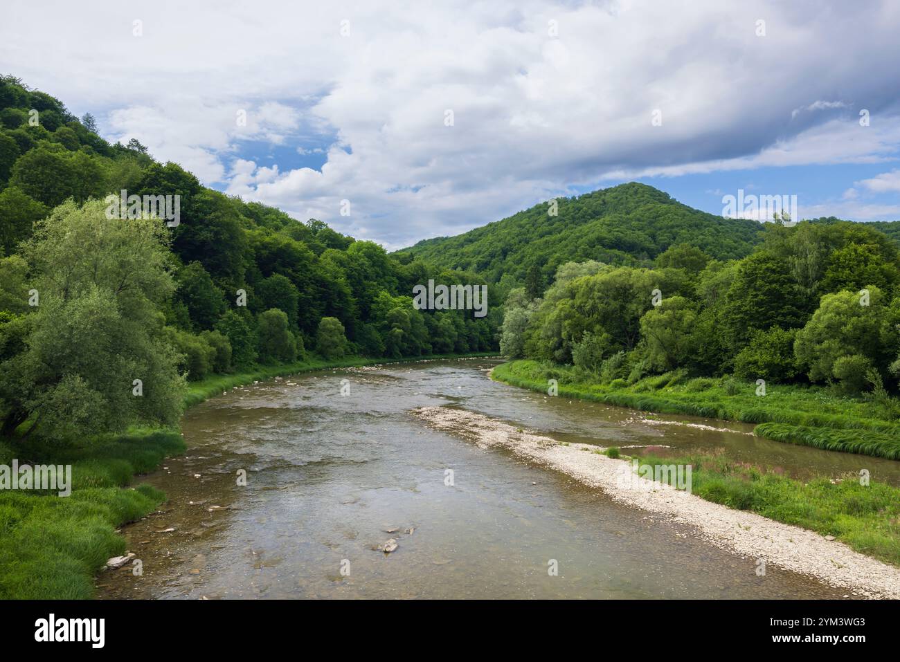 San Valley Landscape Park, Gmina Lutowiska, Bieszczady, Woiwodschaft Podkarpackie, Polen Stockfoto